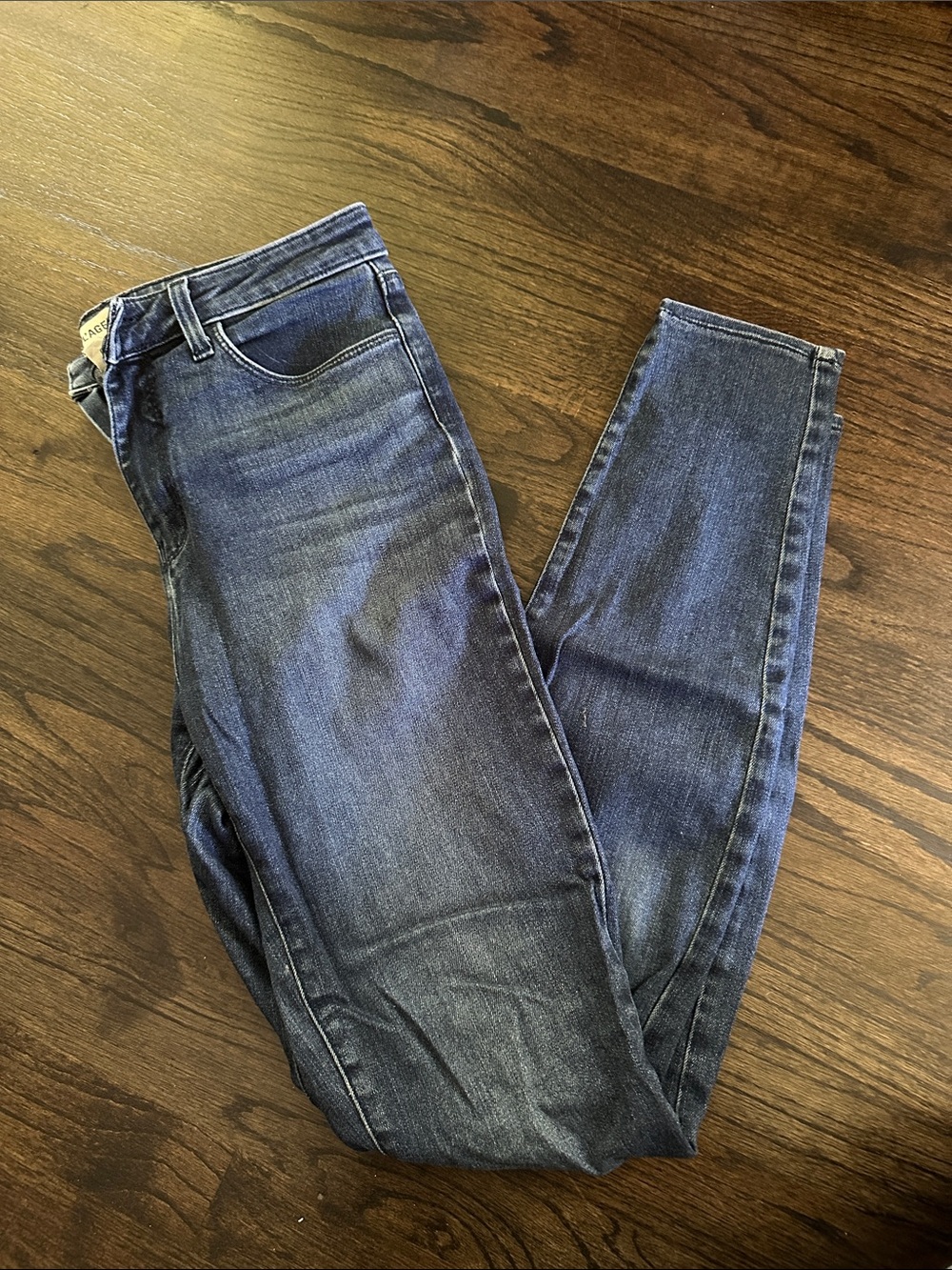 L'AGENCE Women's Skinny Jeans in Dark Blue Wash